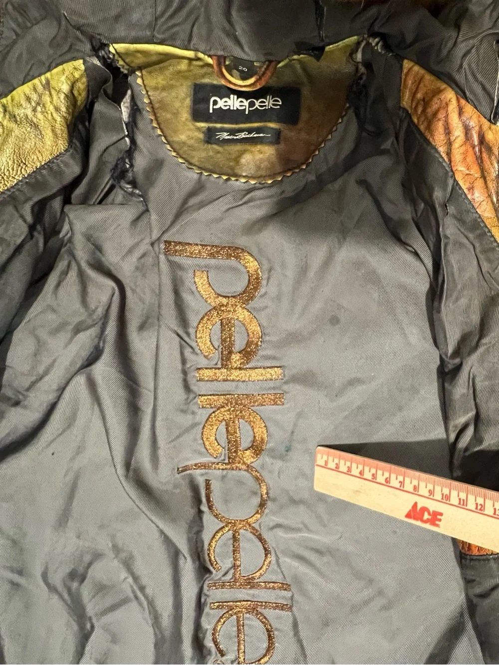 Vintage 90s Pelle Pelle Marc Buchanan Leather 20 Jacket Fur Hood Brown Read Xl